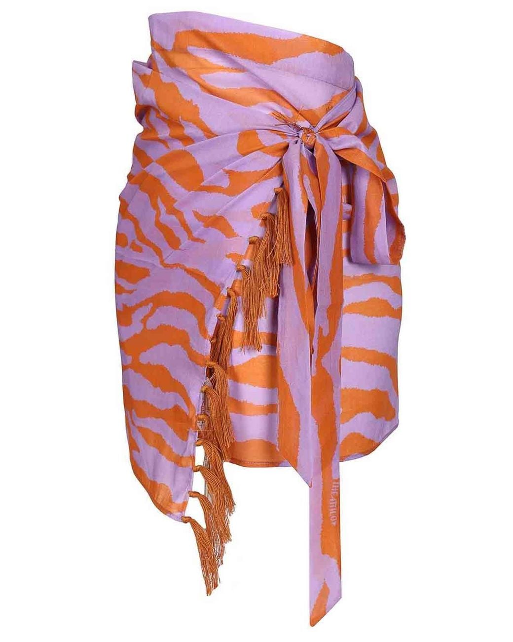 The Attico Pink Animalier Pareo