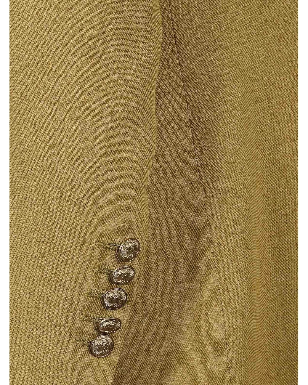 SAULINA Green Linen Jacket