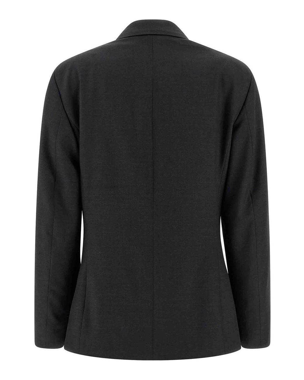 Lemaire Black Double-Breasted Tailored Blazer