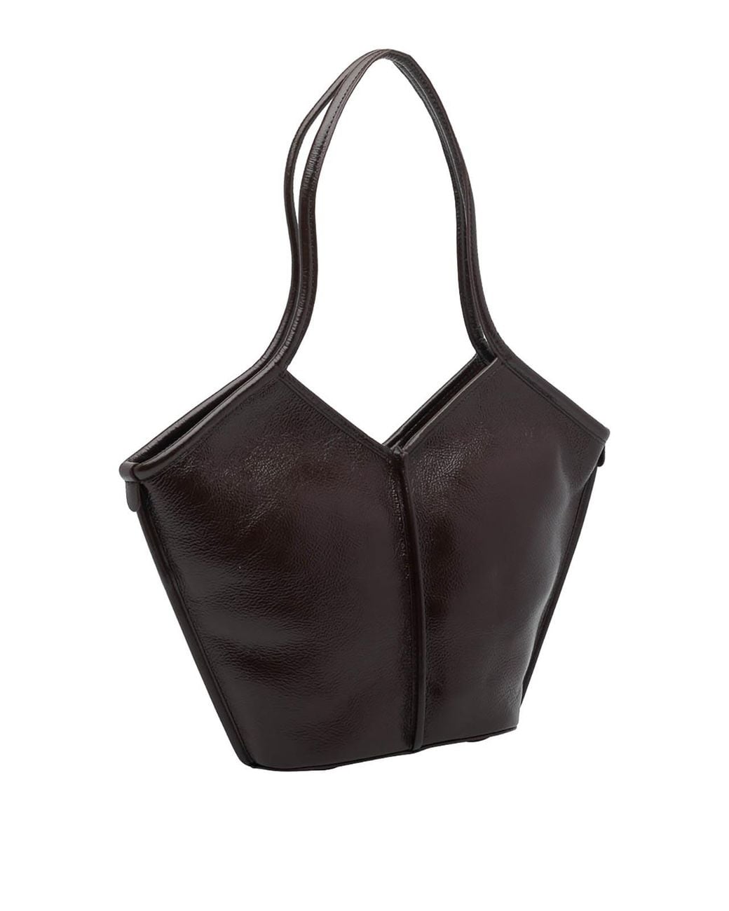 Hereu Black Dark Small Calella Shoulder Bag