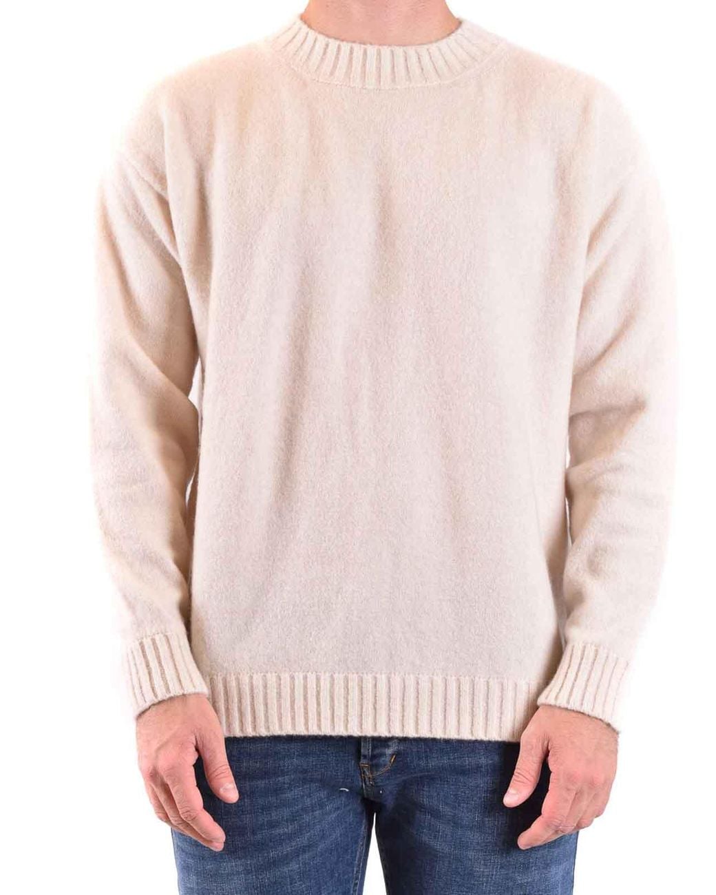 Laneus White Sweater for men