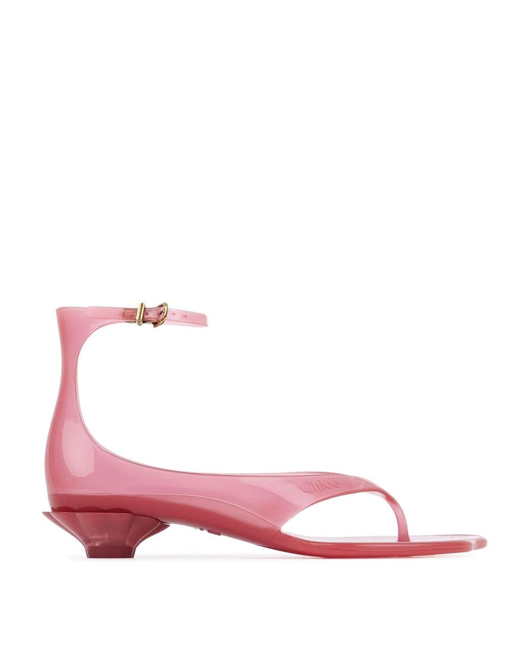 Chloé Pink Chloe Jelly Sandals