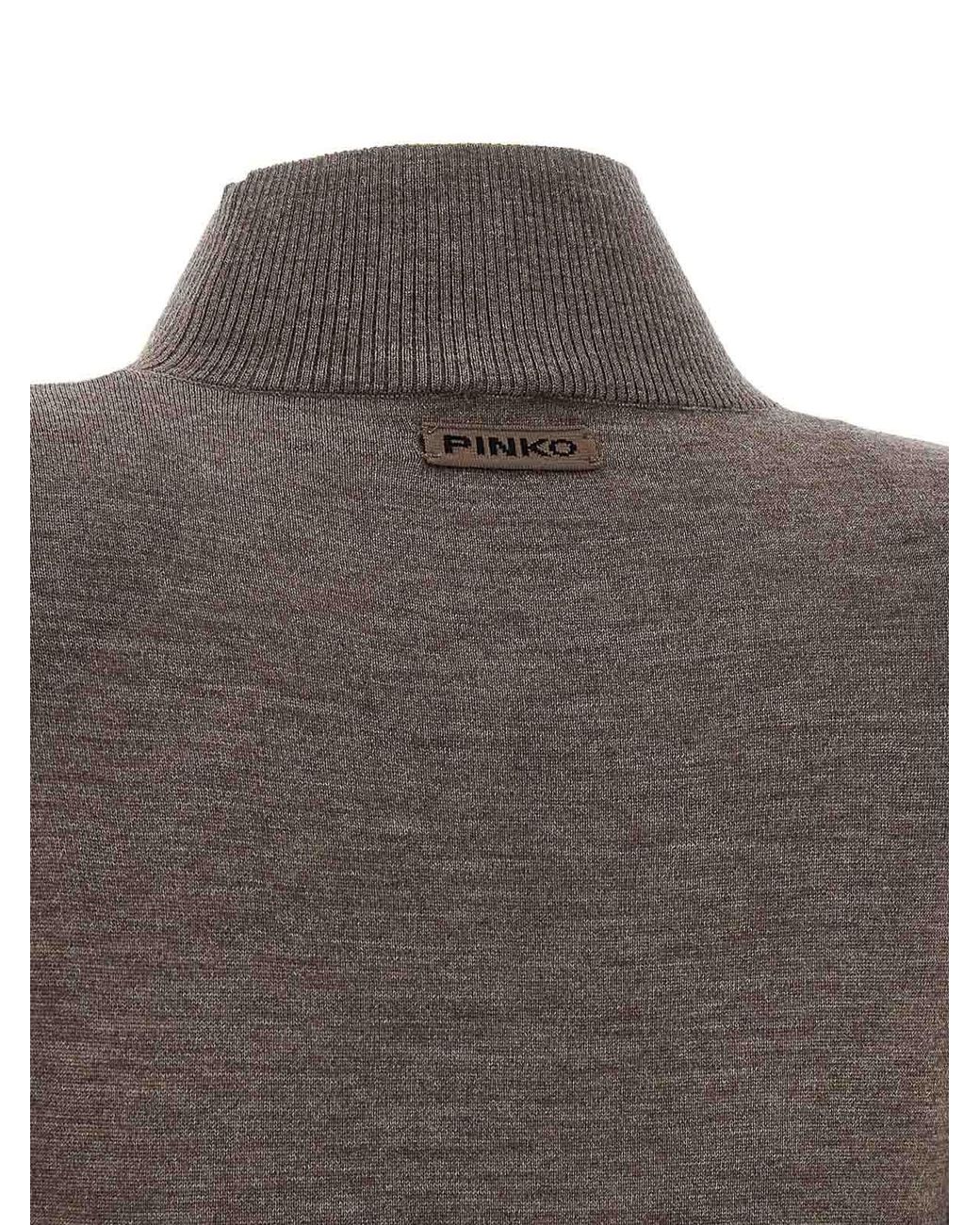 Pinko Brown Turtleneck Dress