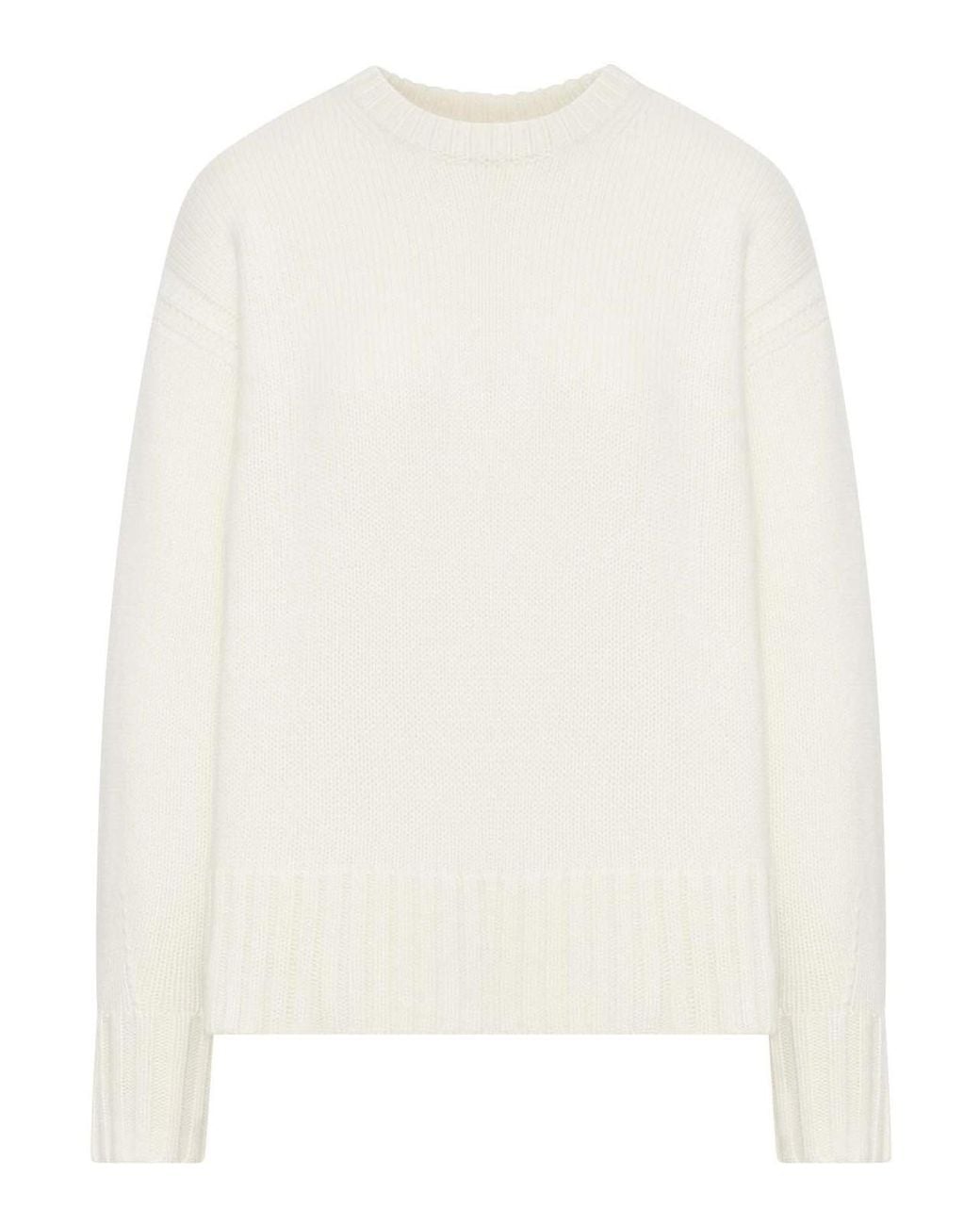 Guest In Residence White Maglione Cozy Crew