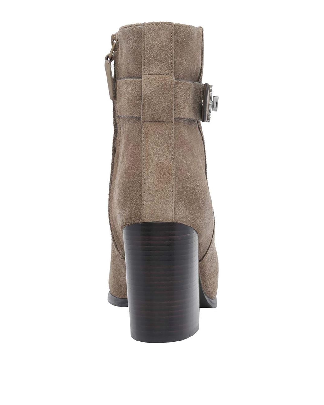 Tory Burch Brown River Rock Turnlock Pump Booties