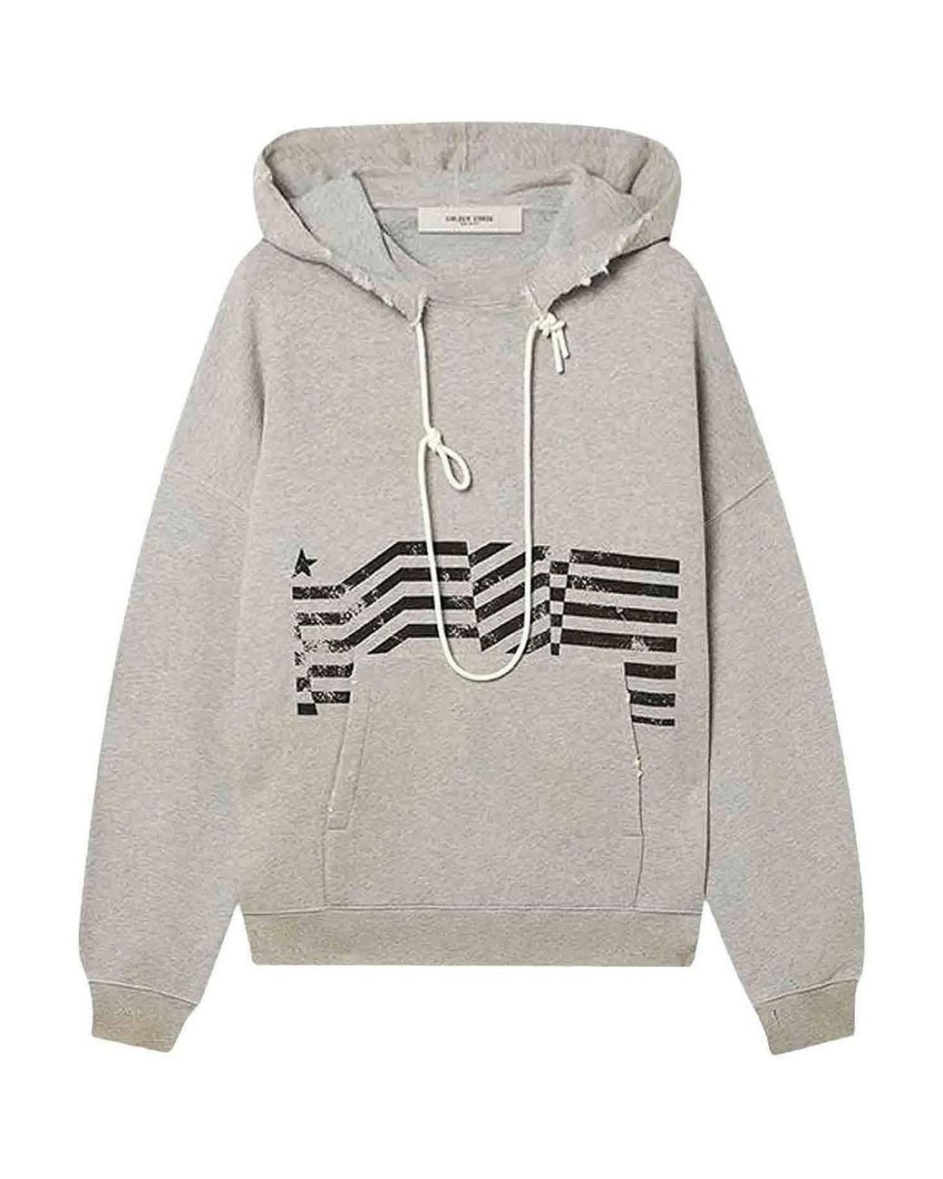 Golden Goose Deluxe Brand Gray Cotton Sweatshirt for men