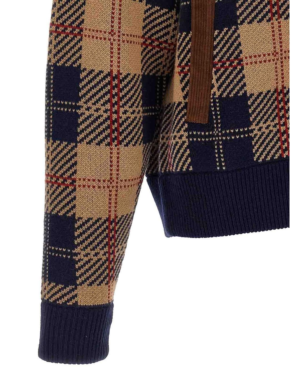Guest In Residence Blue Tartan Bomber Jacket for men