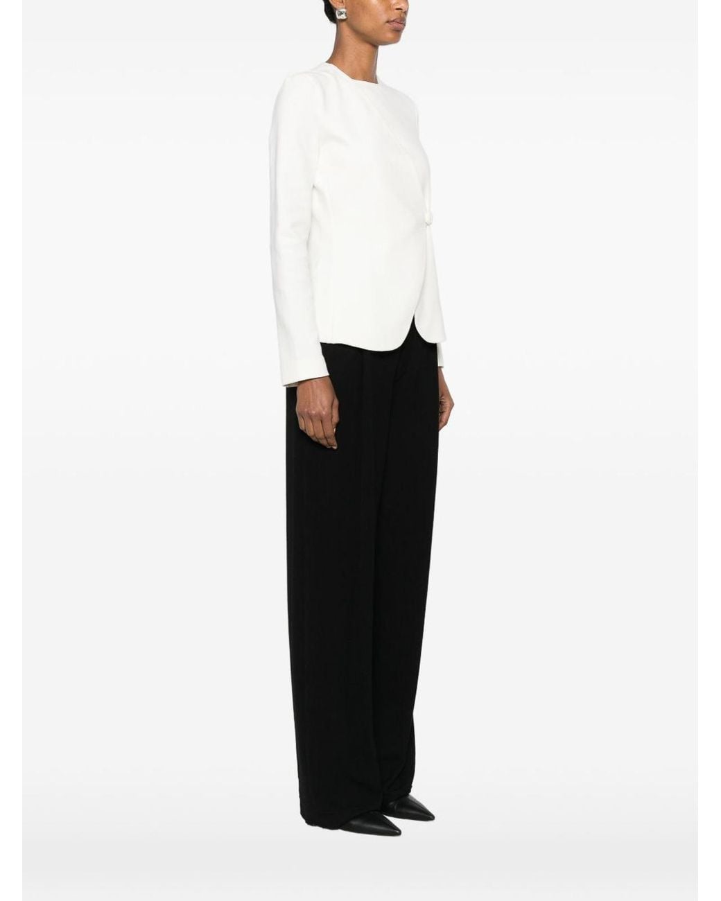 Emporio Armani White Cotton Jacket
