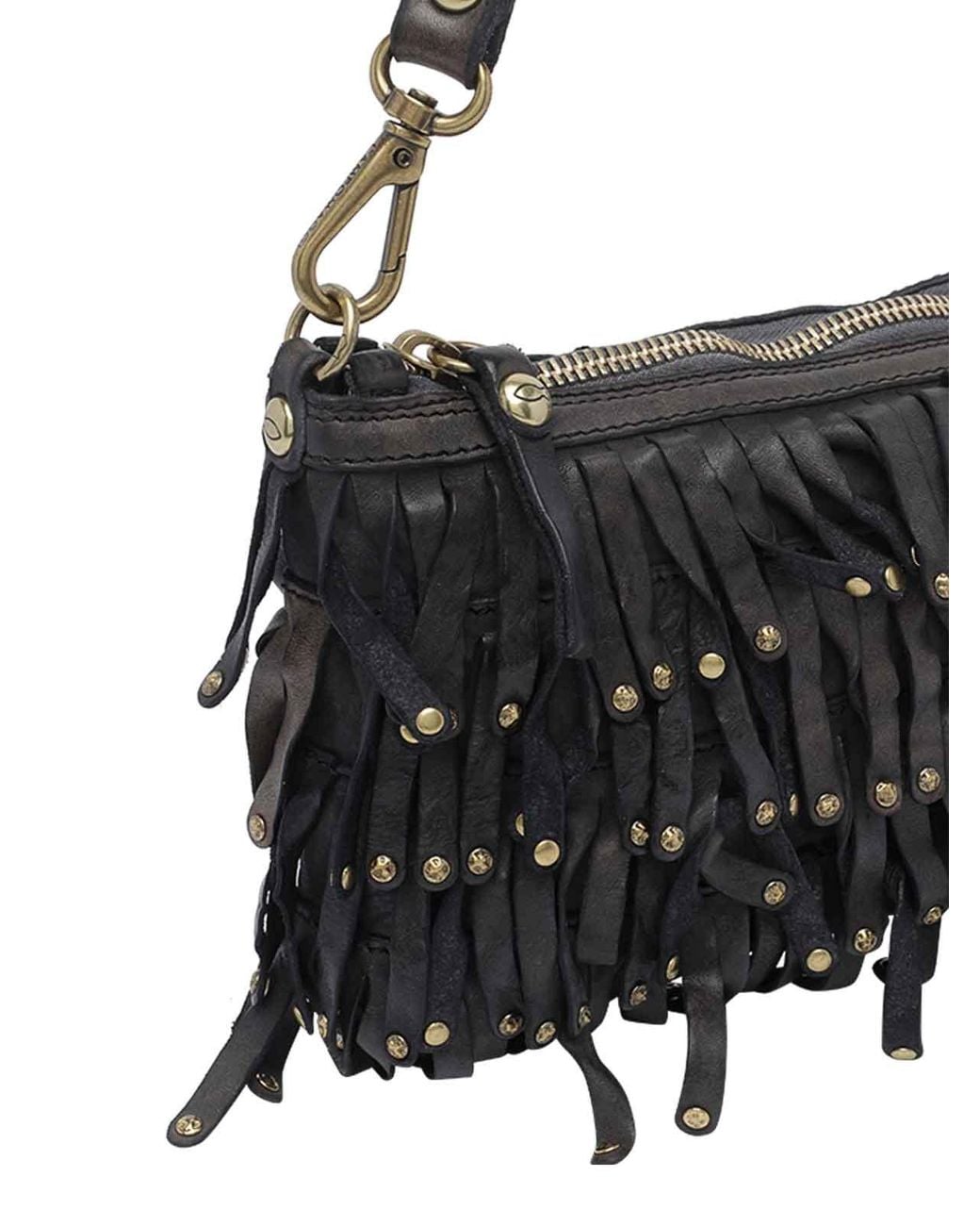Campomaggi Black Natalia Shoulder Bag