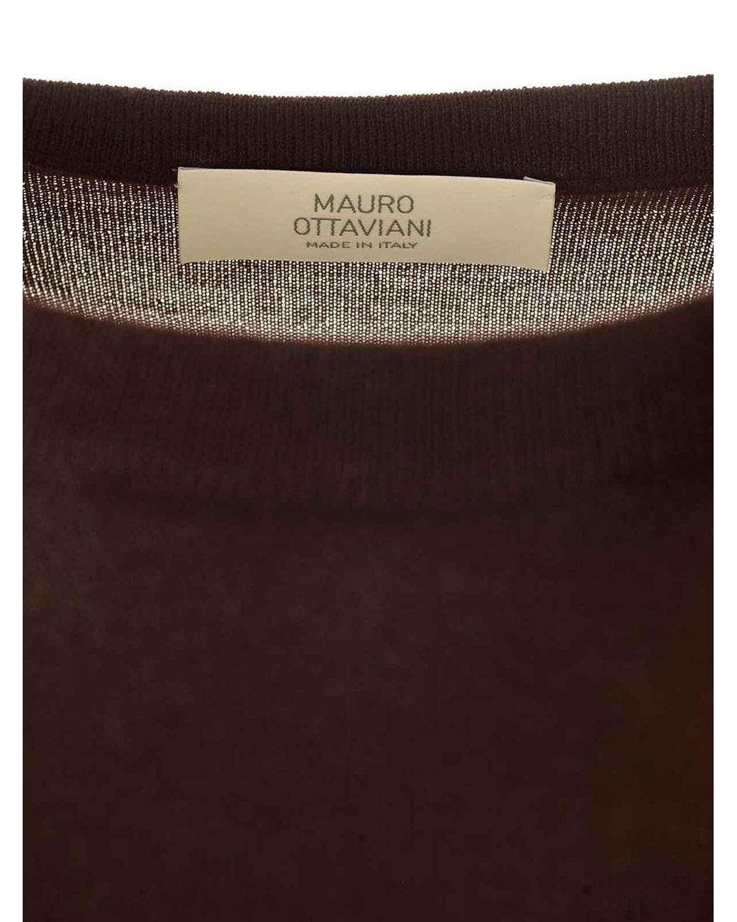 Mauro Ottaviani Brown Crewneck Sweater for men