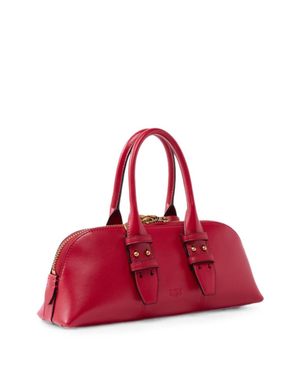 Pinko Red Small Leather Escape Bag