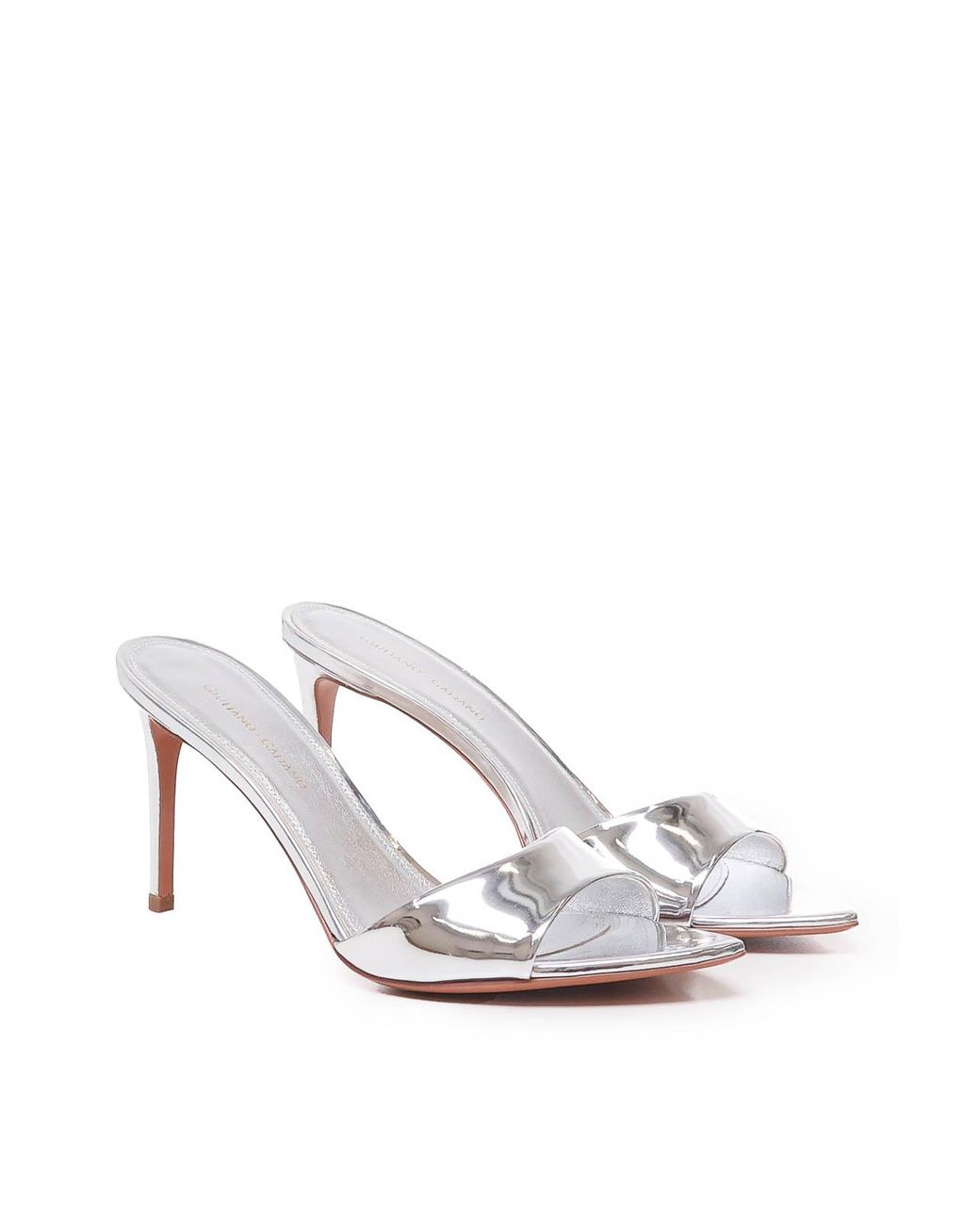 Giuliano Galiano White Alixia Mule Sandals