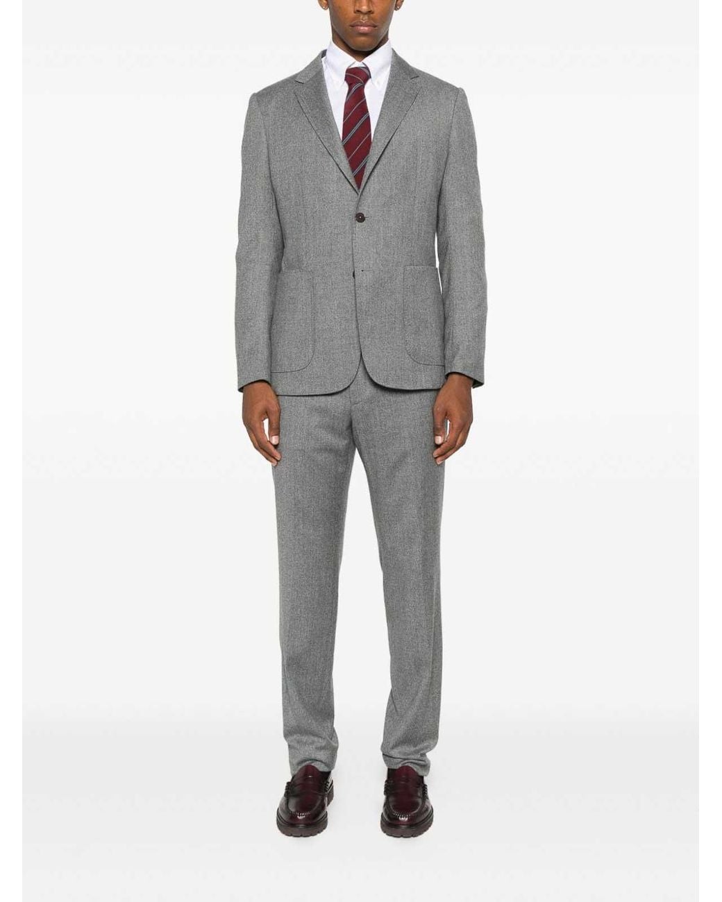 Zegna Gray Complete With Buttons for men