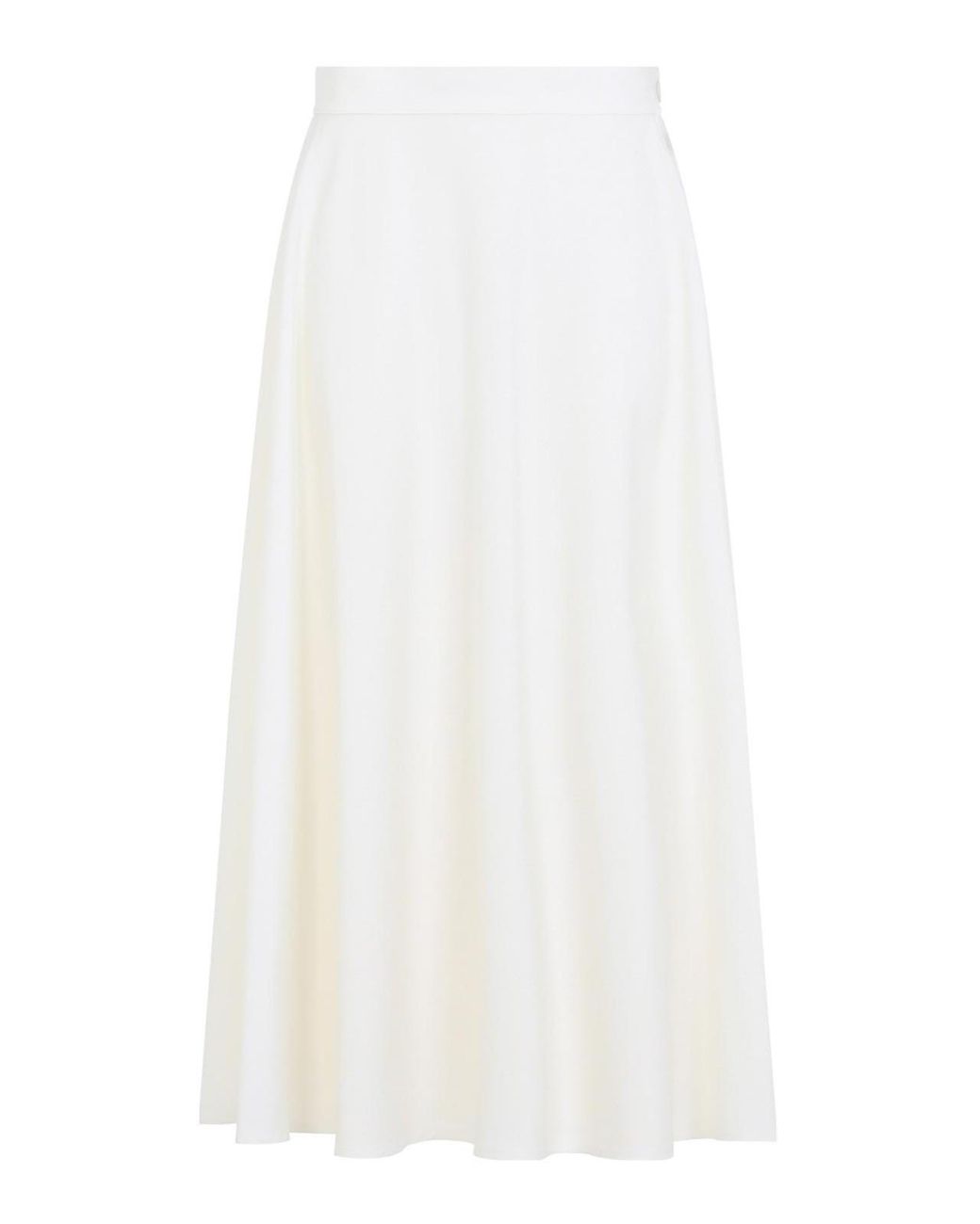 Ralph Lauren White Kenzie Line Skirt