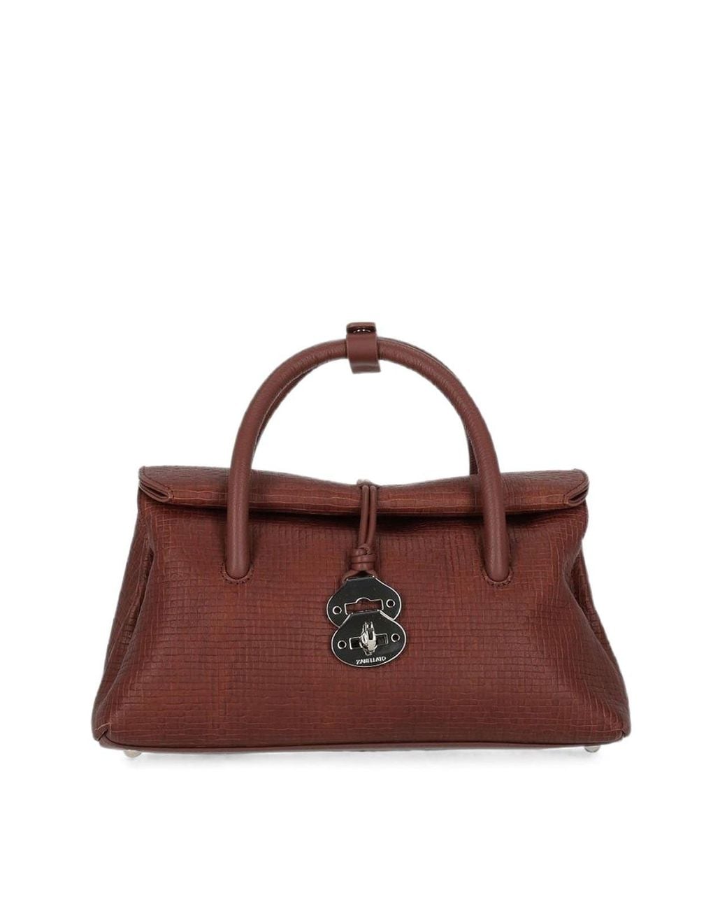 Zanellato Brown Small Leather Tote Handbag