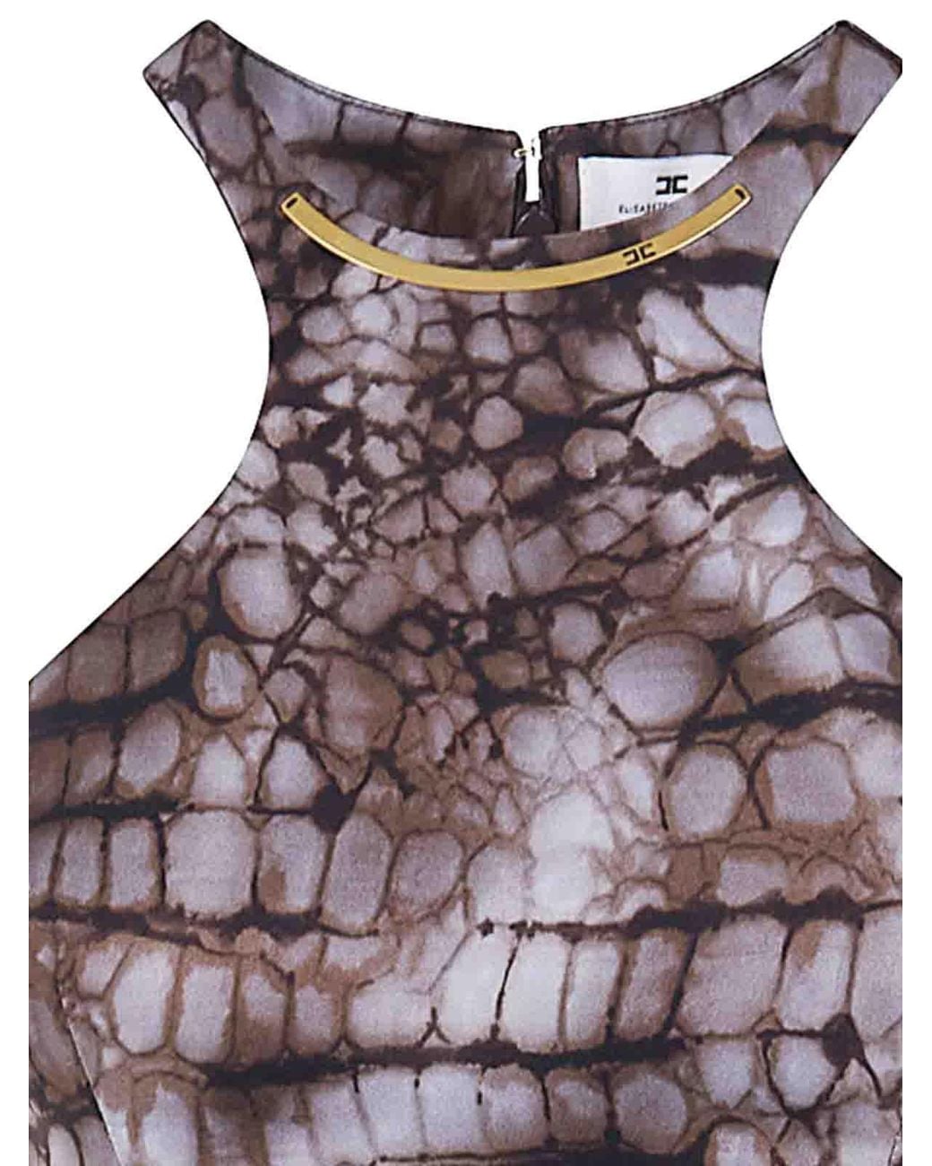 Elisabetta Franchi Purple Dress