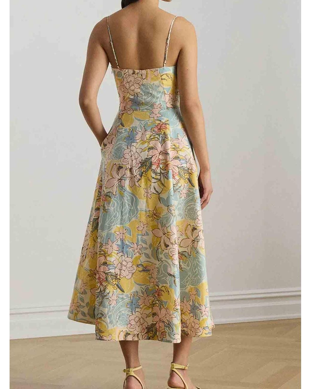 Ralph Lauren Metallic Floral Dress