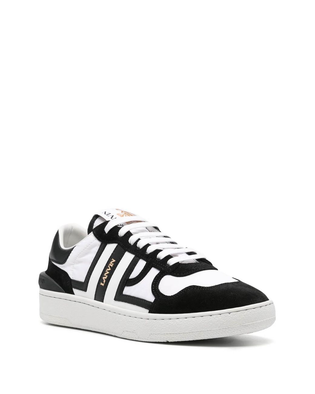 Lanvin Black Clay Sneakers With Nylon Shoes