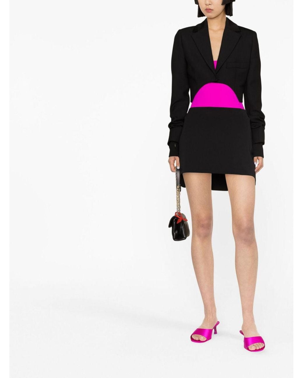 Off-White c/o Virgil Abloh Black High-Low Blazer