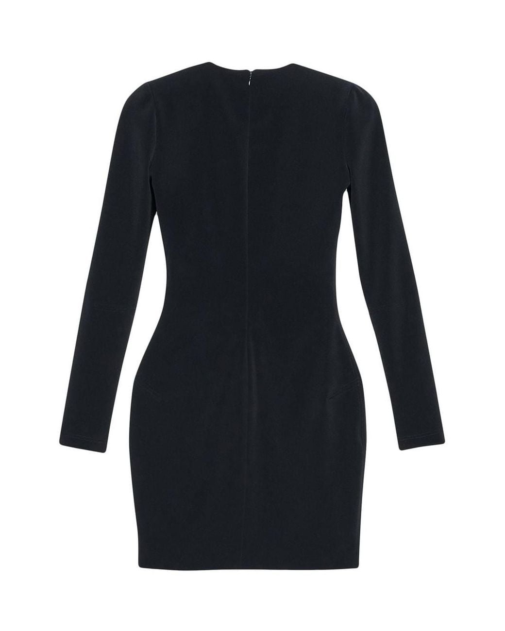 Balenciaga Black Fitted Mini Dress