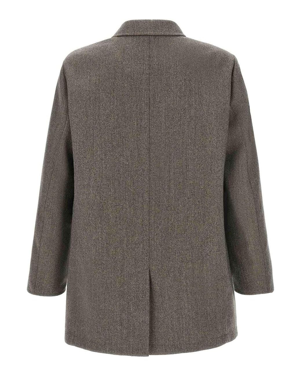 Pal Zileri Gray Reversible Waterproof for men