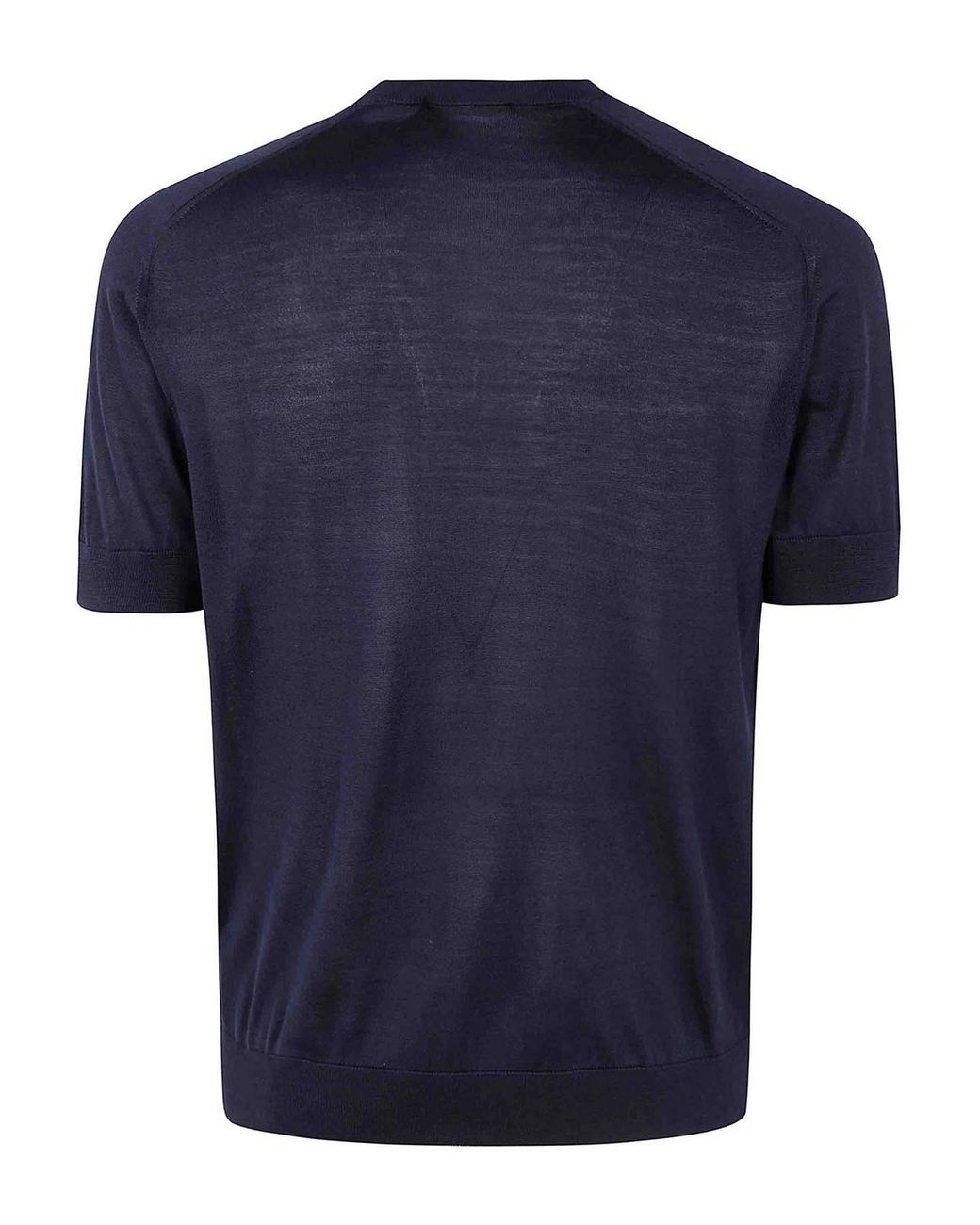 Moorer Blue Norris Short Sleeves Sweater for men