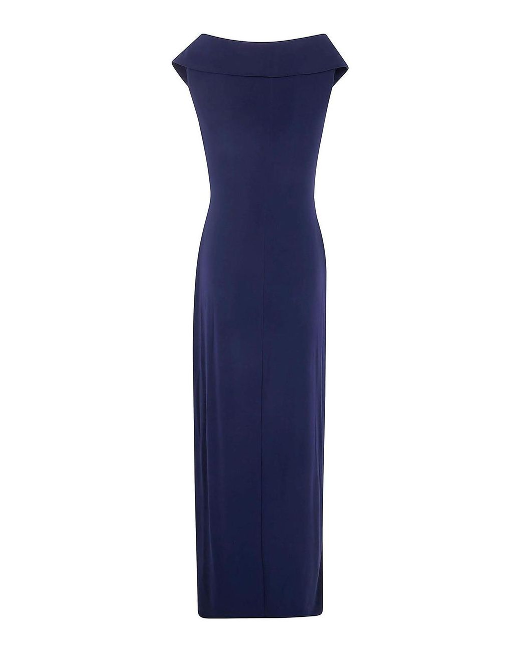 Ralph Lauren Blue Leonidas Sleeveless Gown Dress