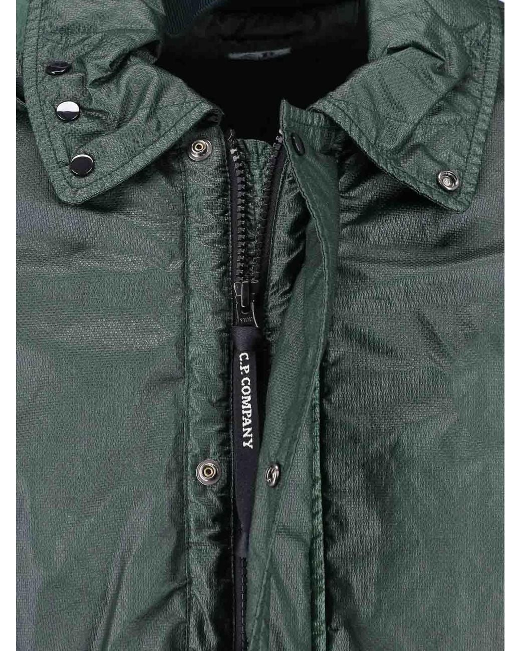 C P Company Green Hooded Jacket for men