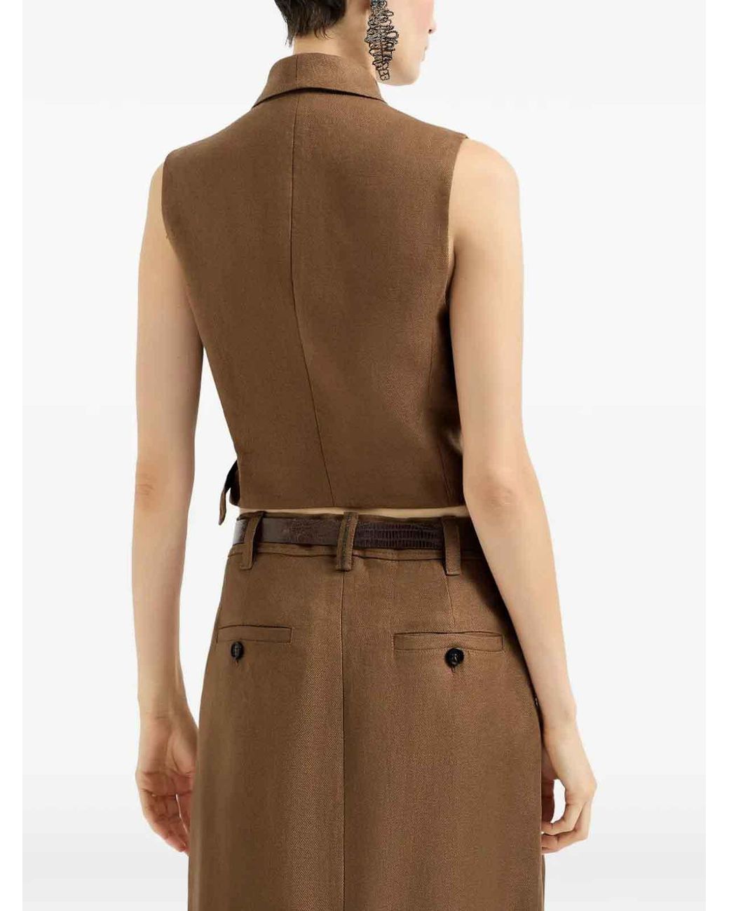Brunello Cucinelli Brown Linen Jacket