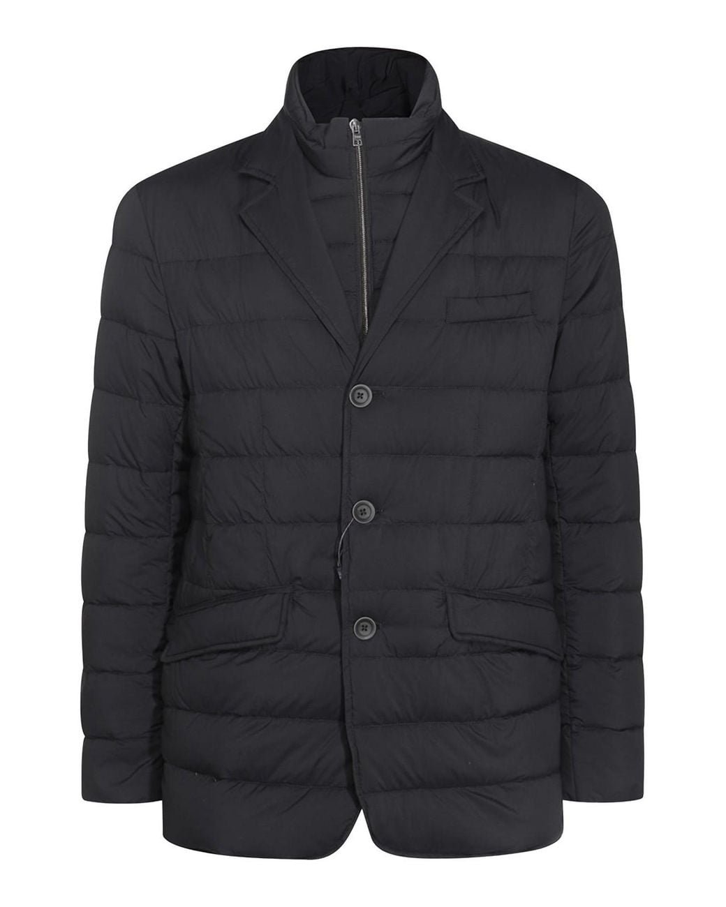 Herno Black Down Jacket for men