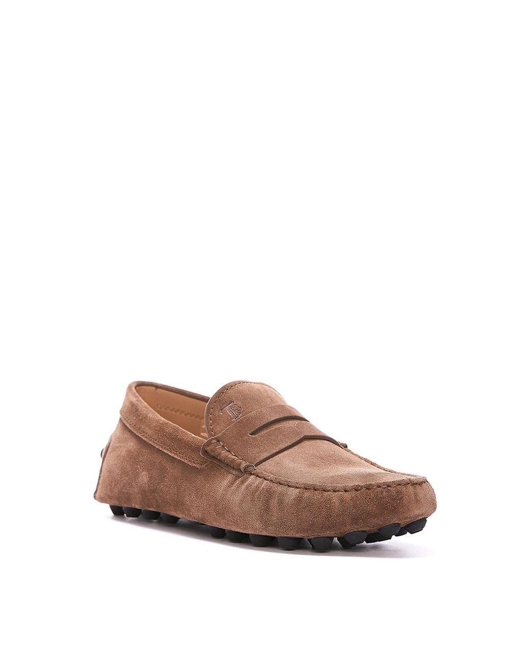 Tod's Brown Suede Driving Loafers for men