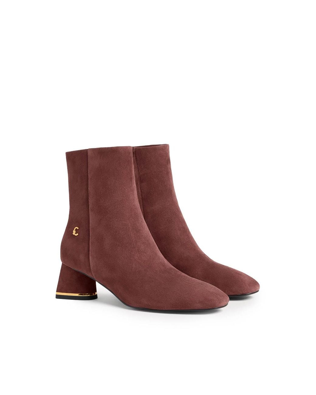 Coccinelle Purple C-Everyday Suede Ankle Boots