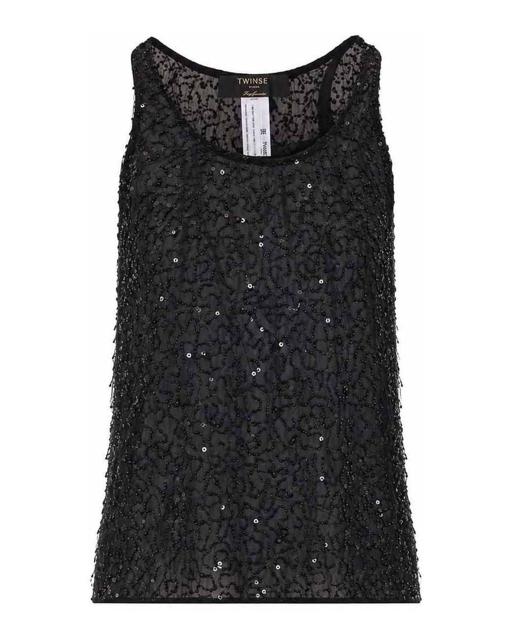 Top Twinset de color Black