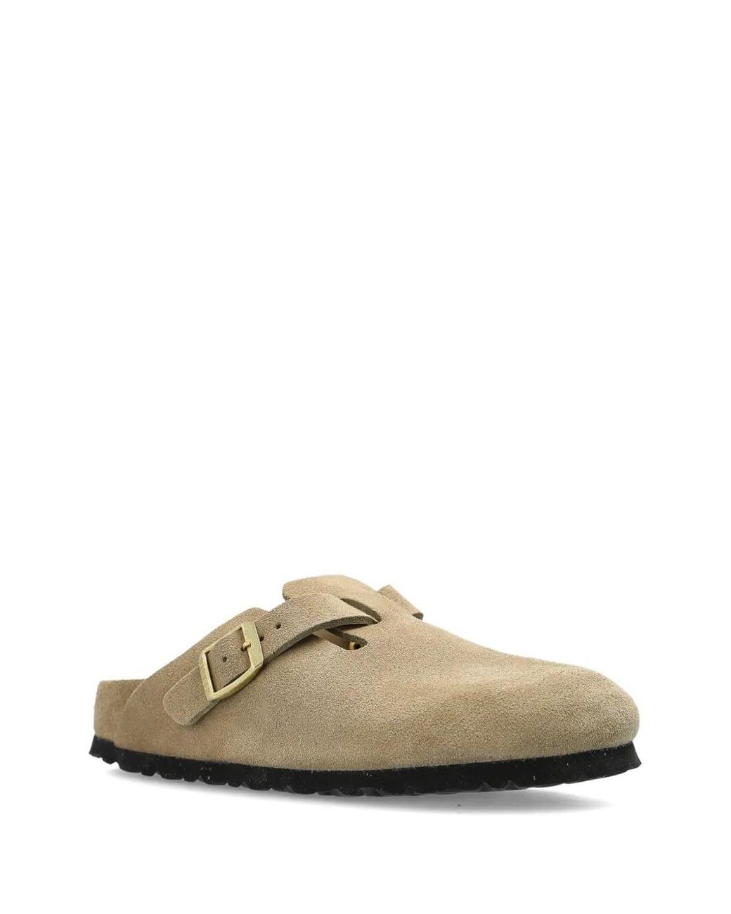 Birkenstock Brown Boston Exq Taupe Suede Leather
