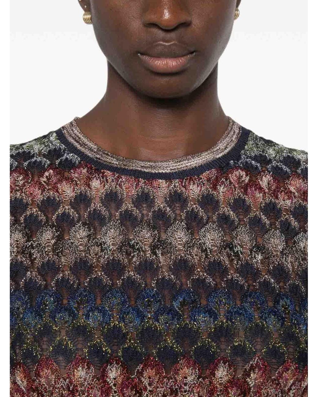 Missoni Gray Viscose-Blend Sweater