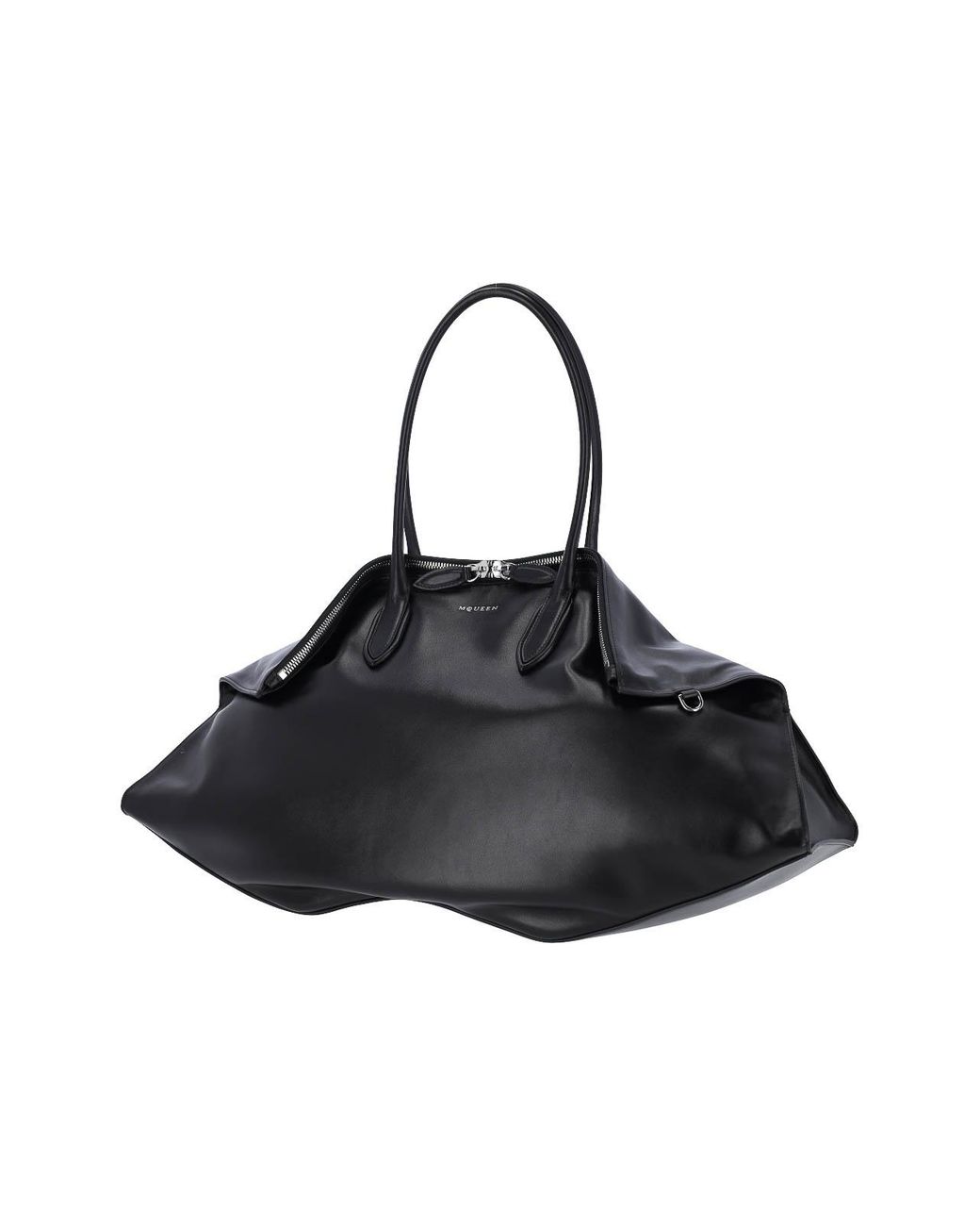 McQueen Black Large Shoulder Bag