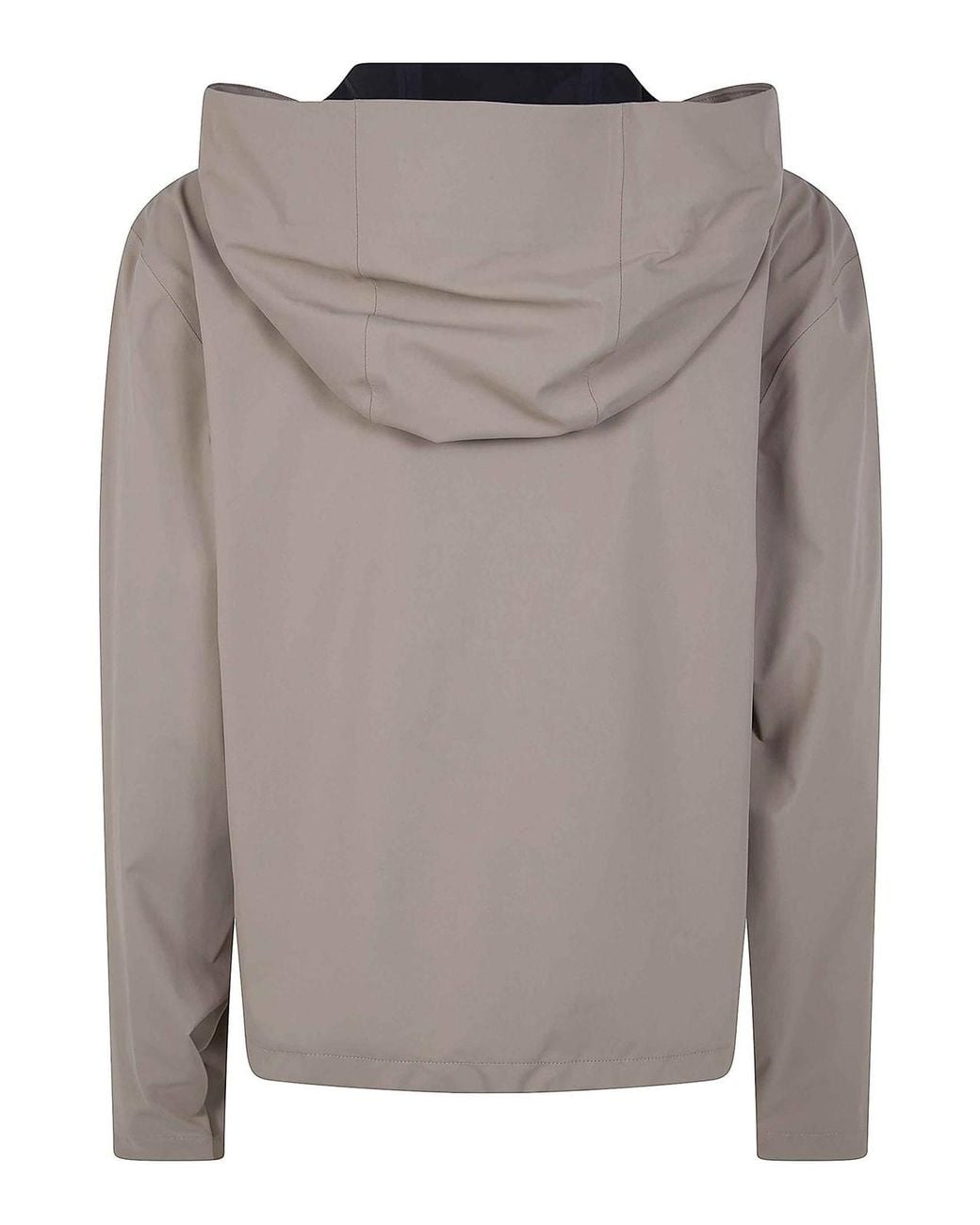 Rains Brown Suva Hardshell Short String Jacket