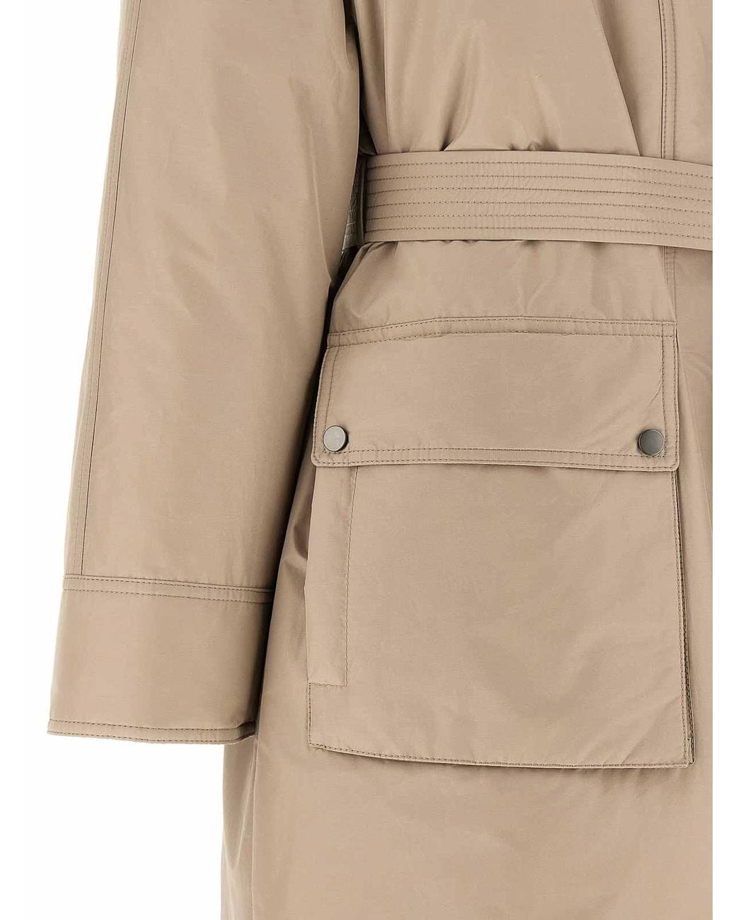 Brunello Cucinelli Natural Long Puffer Jacket