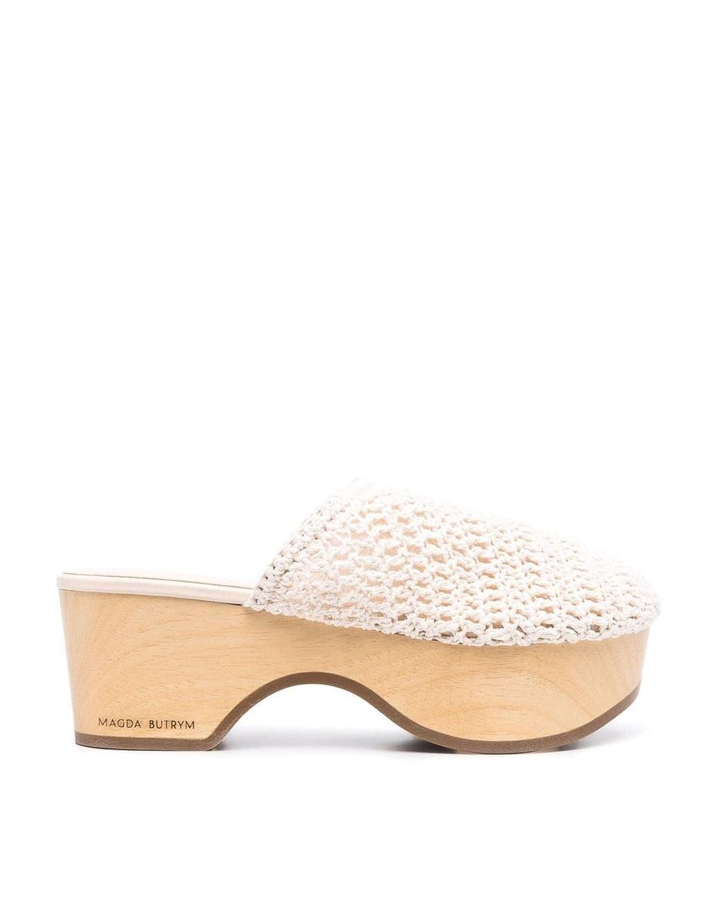 Magda Butrym Natural Crochet Clog Mules