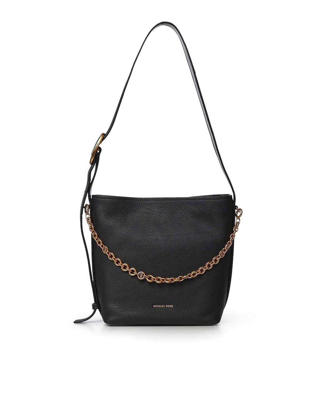 MICHAEL Michael Kors Black Nolita Leather Bucket Tote Bag