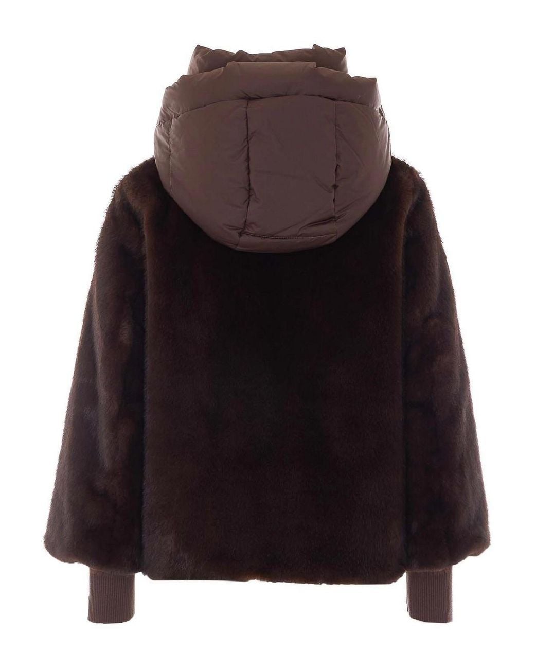 Add Black Eco Fur Jacket