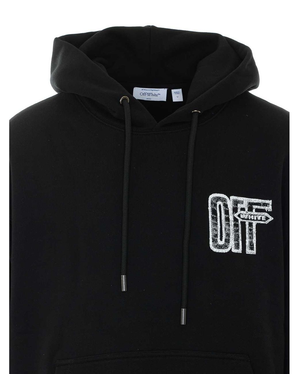 Off-White c/o Virgil Abloh Black Off Motion Arrow Hoodie for men