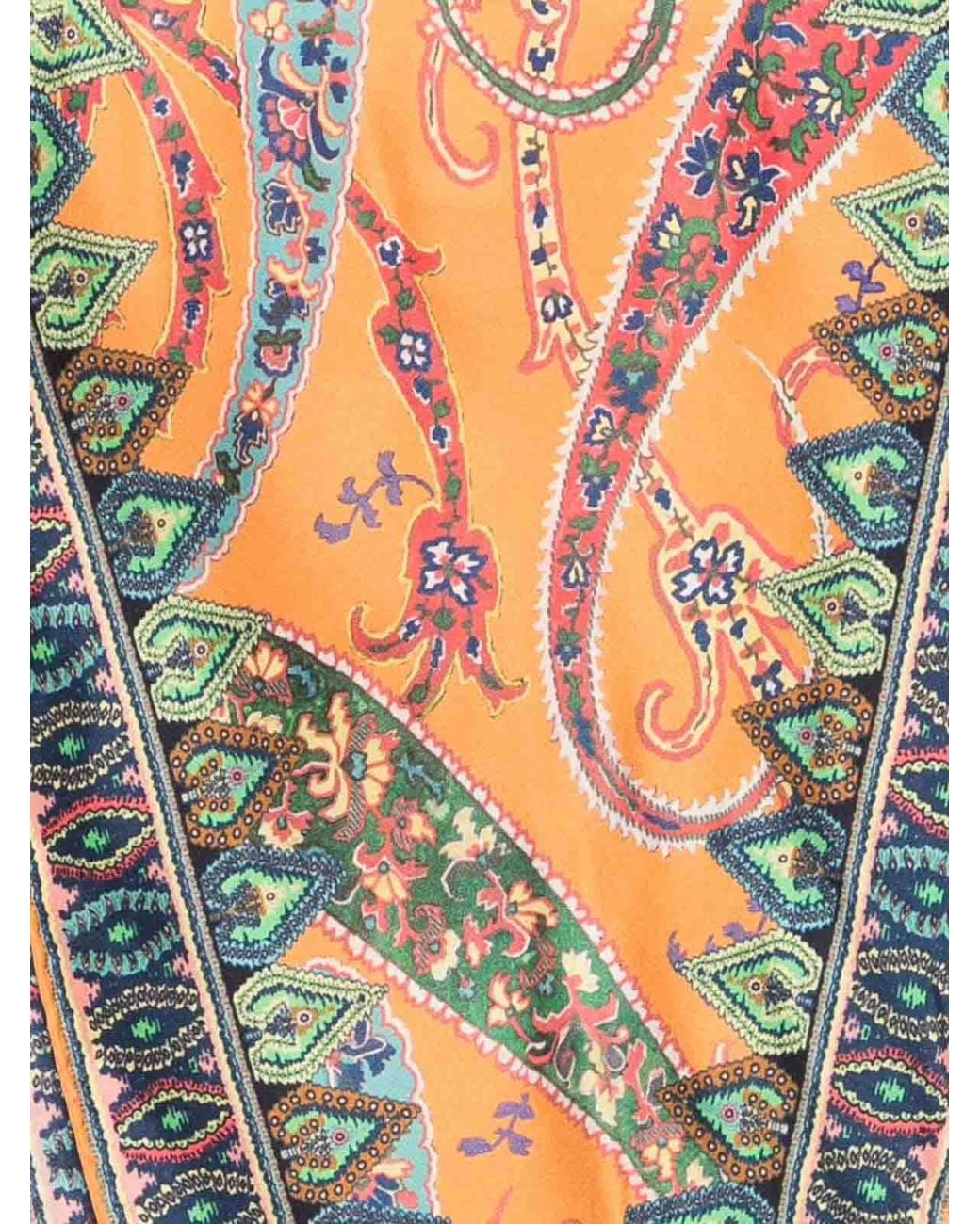 Etro Multicolor Patterned Silk Scarf