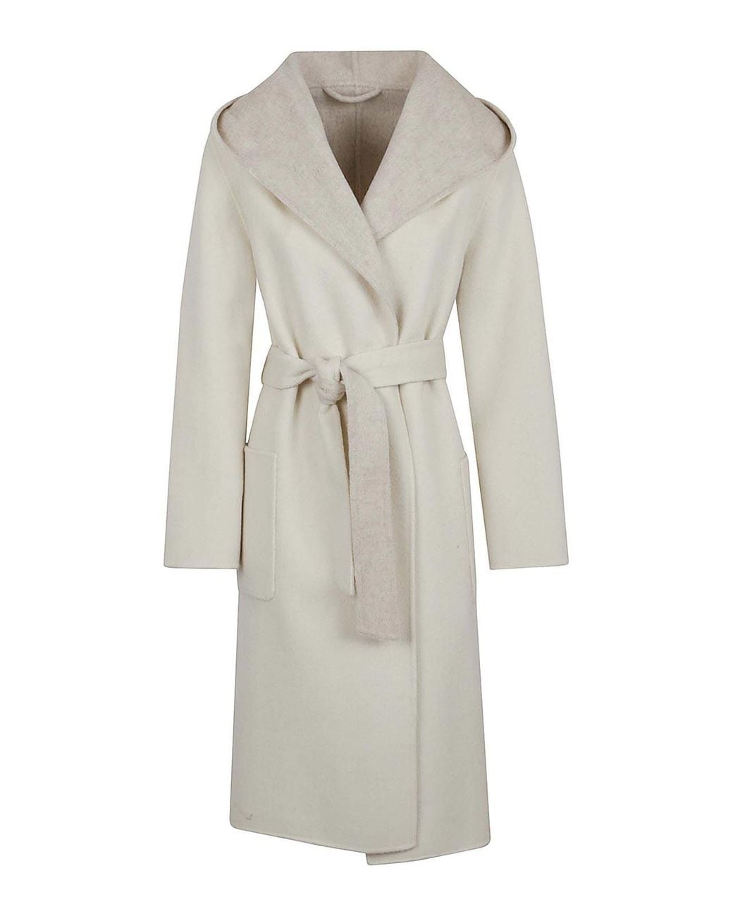 P.A.R.O.S.H. White Reversible Coat With Hood