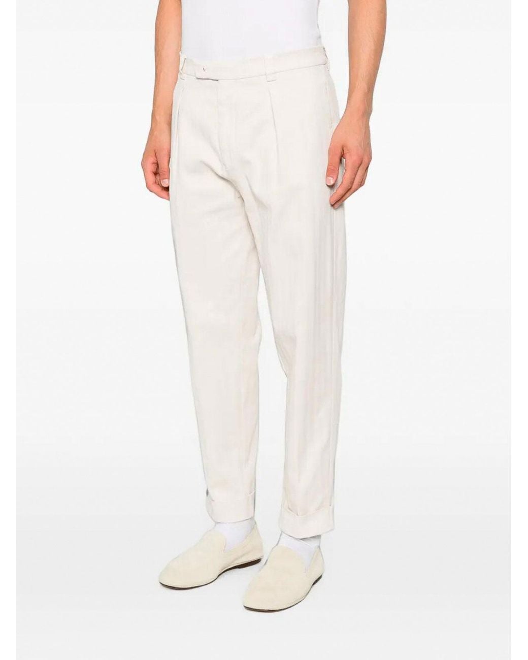 Berwich White Pants for men