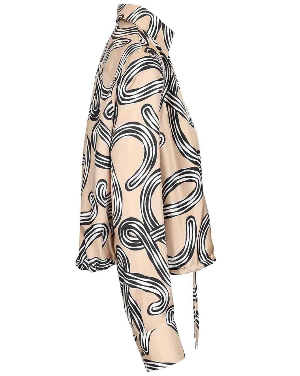Loewe White Silk Balloon Shirt