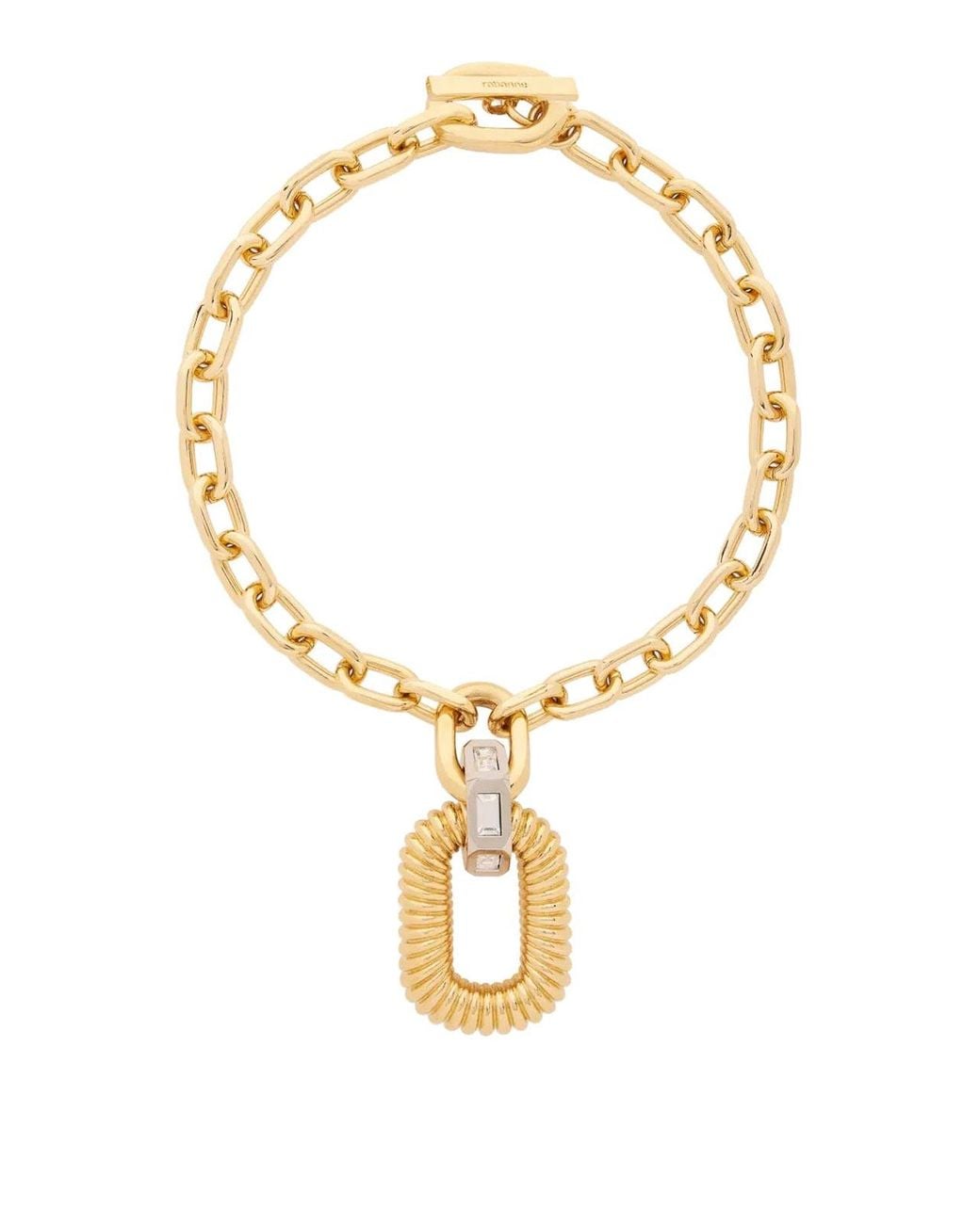 Rabanne Metallic Collana Xl Link