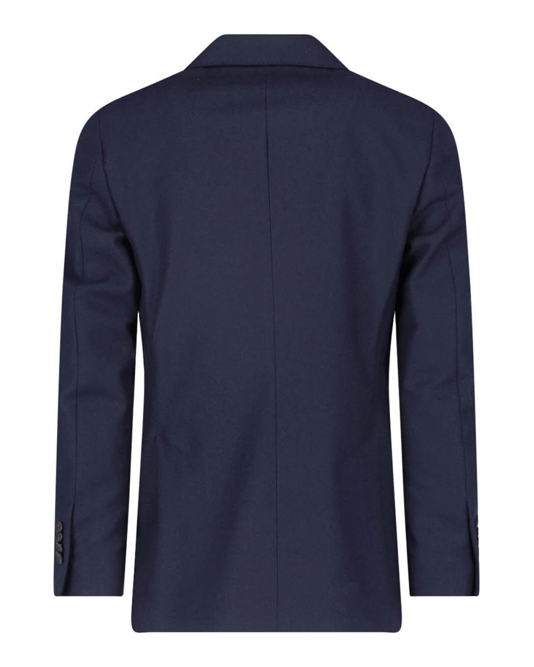 Lardini Blue Double-Breasted Wool Blazer for men