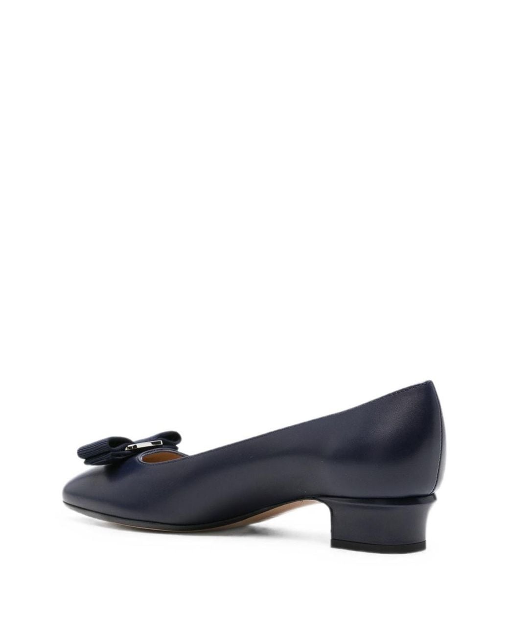 Ferragamo Blue Leather Pumps