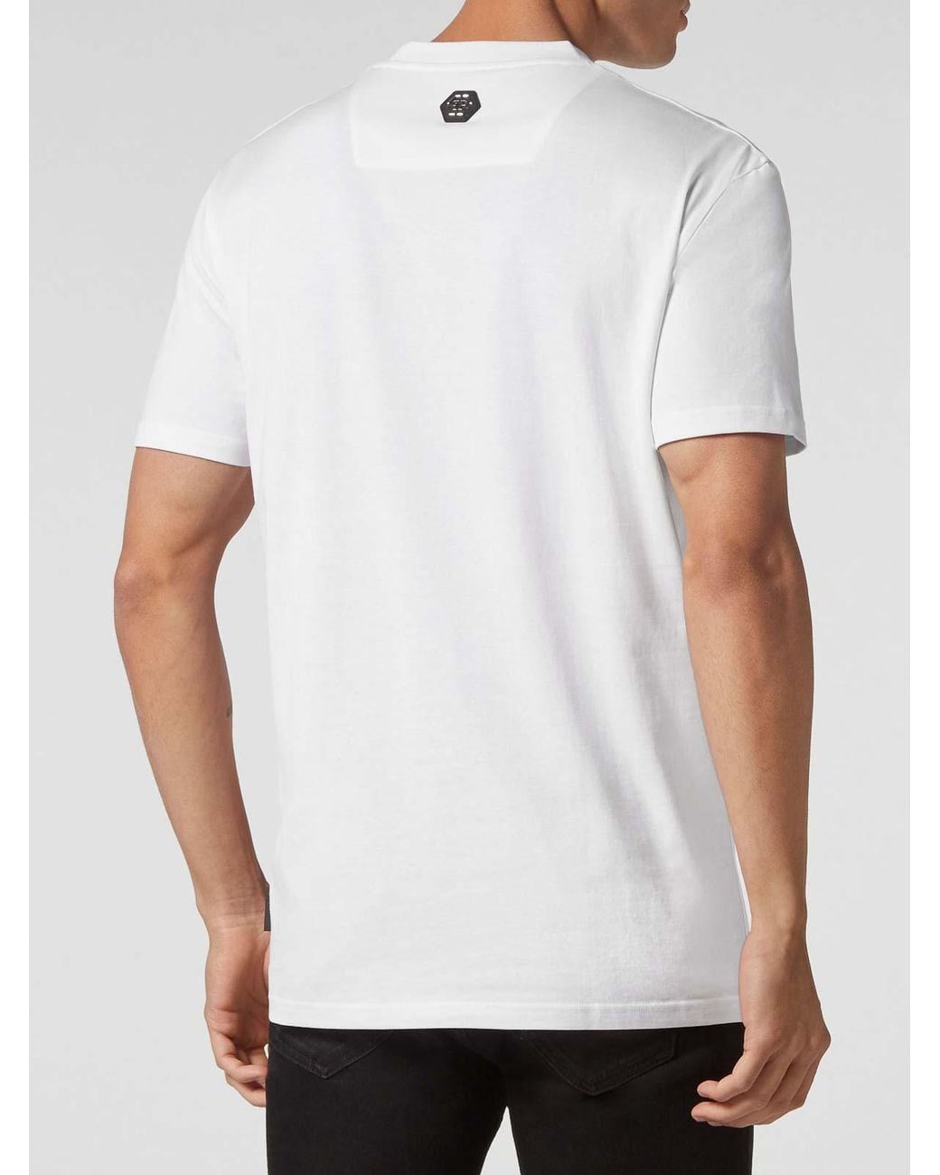 Philipp Plein White T-Shirt Round Neck Ss Skull for men
